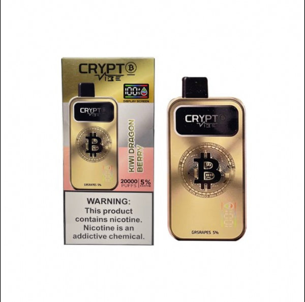 Pod Descartável Bitcoin Crypto Vibe 20.000 puffs