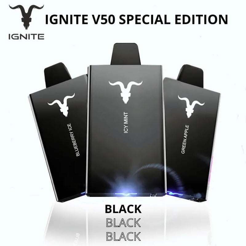Pod Descartável Ignite V50 5000 Puffs - VERSÃO BLACK NE